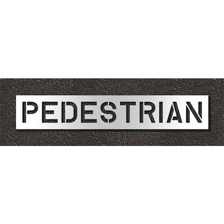 Pavement Stencil, Pedestrian, STL-108-71025 MPN:STL-108-71025