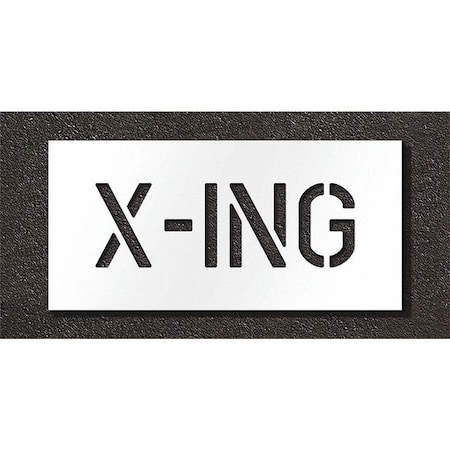 Pavement Stencil, X-ing, STL-108-71027 MPN:STL-108-71027