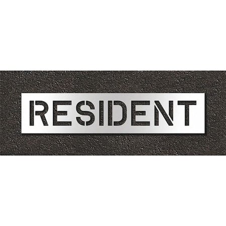 Pavement Stencil, Resident, STL-108-71030 MPN:STL-108-71030