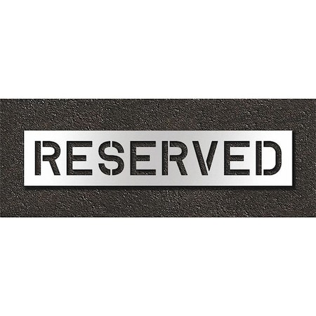 Pavement Stencil, Reserved, STL-108-71033 MPN:STL-108-71033