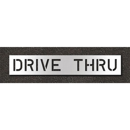 Pavement Stencil, Drive Thru, STL-108-71036 MPN:STL-108-71036