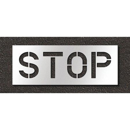 Pavement Stencil, Stop, STL-108-71203 MPN:STL-108-71203