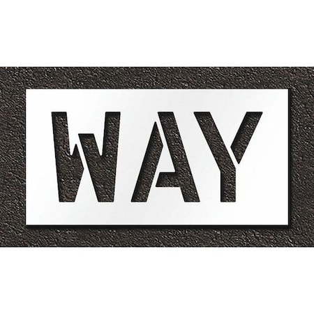 Pavement Stencil, Way, STL-108-71210 MPN:STL-108-71210
