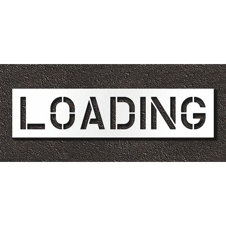 Pavement Stencil, Loading, STL-108-71212 MPN:STL-108-71212