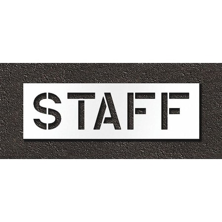 Pavement Stencil, Staff, STL-108-71213 MPN:STL-108-71213