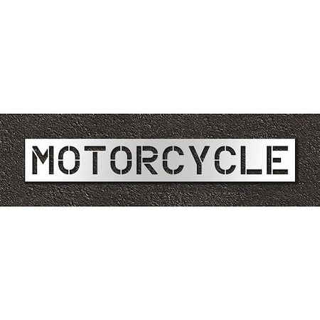 Pavement Stencil, Motorcycle, STL-108-71216 MPN:STL-108-71216