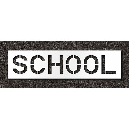 Pavement Stencil, School, STL-108-71223 MPN:STL-108-71223