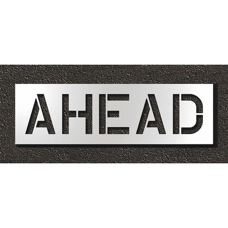 Pavement Stencil, Ahead, STL-108-71228 MPN:STL-108-71228