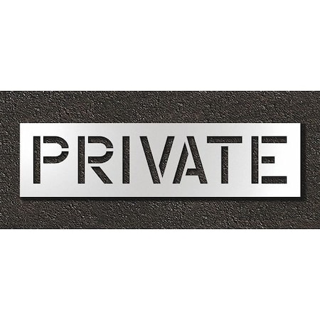 Pavement Stencil, Private, STL-108-71229 MPN:STL-108-71229