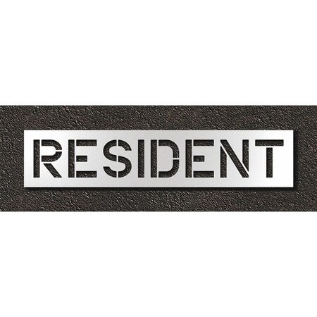 Pavement Stencil, Resident, STL-108-71230 MPN:STL-108-71230