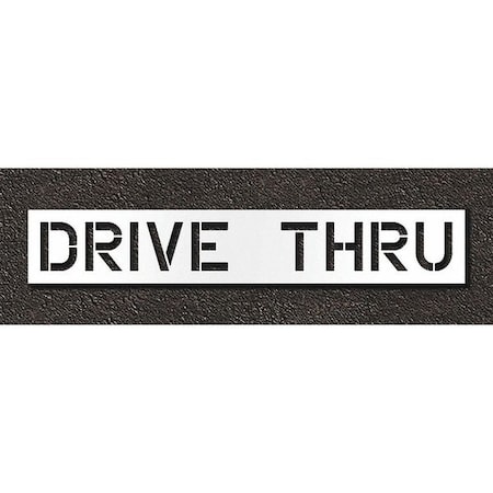 Pavement Stencil, Drive Thru, STL-108-71236 MPN:STL-108-71236