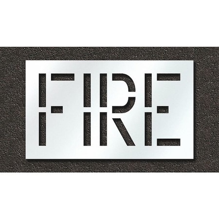 Pavement Stencil, Fire, STL-108-71801 MPN:STL-108-71801