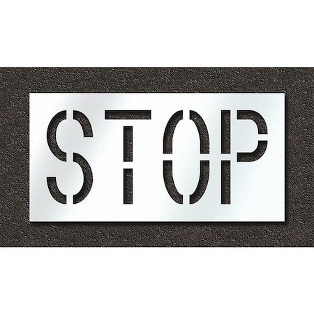 Pavement Stencil, Stop, STL-108-71803 MPN:STL-108-71803