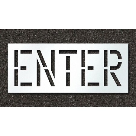 Pavement Stencil, Enter, STL-108-71804 MPN:STL-108-71804