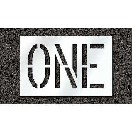 Pavement Stencil, One, STL-108-71809 MPN:STL-108-71809