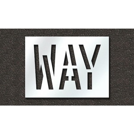 Pavement Stencil, Way, STL-108-71810 MPN:STL-108-71810