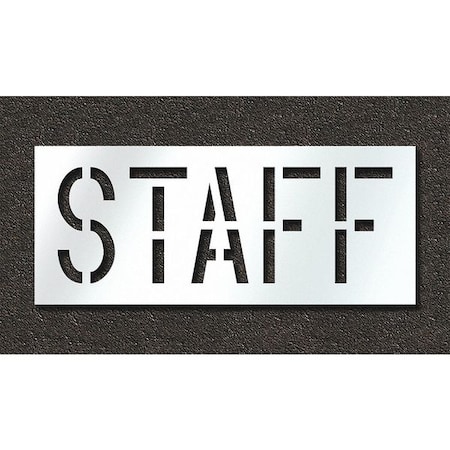 Pavement Stencil, Staff, STL-108-71813 MPN:STL-108-71813