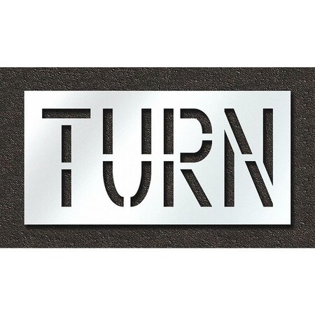 Pavement Stencil, Turn, STL-108-71819 MPN:STL-108-71819