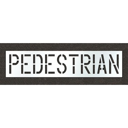 Pavement Stencil, Pedestrian, STL-108-71825 MPN:STL-108-71825