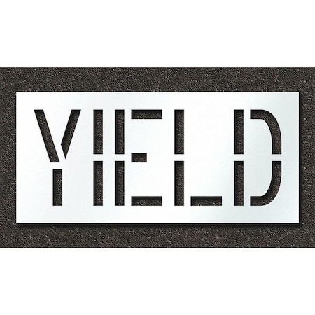 Pavement Stencil, Yield, STL-108-71826 MPN:STL-108-71826