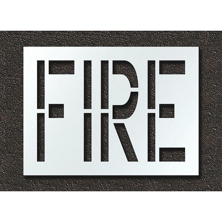 Pavement Stencil, Fire, STL-108-72401 MPN:STL-108-72401