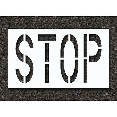 Pavement Stencil, Stop, STL-108-72403 MPN:STL-108-72403