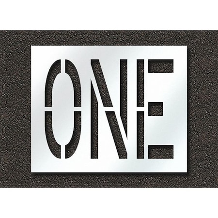 Pavement Stencil, One, STL-108-72409 MPN:STL-108-72409