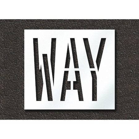 Pavement Stencil, Way, STL-108-72410 MPN:STL-108-72410