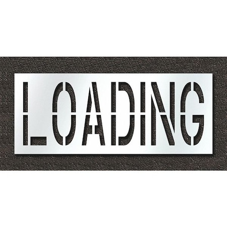 Pavement Stencil, Loading, STL-108-72412 MPN:STL-108-72412