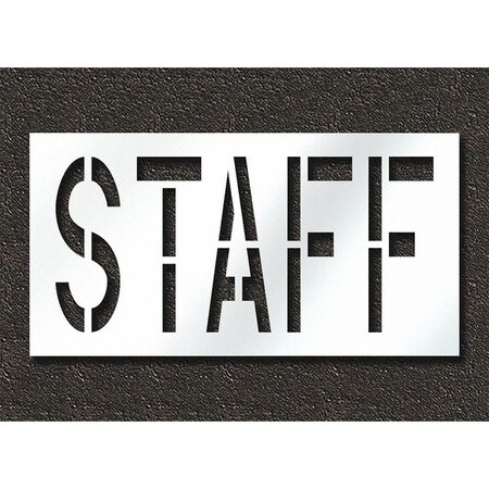 Pavement Stencil, Staff, STL-108-72413 MPN:STL-108-72413