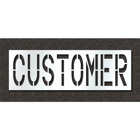 Pavement Stencil, Customer, STL-108-72414 MPN:STL-108-72414