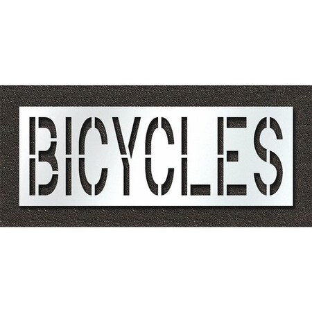 Pavement Stencil, Bicycles, STL-108-72418 MPN:STL-108-72418