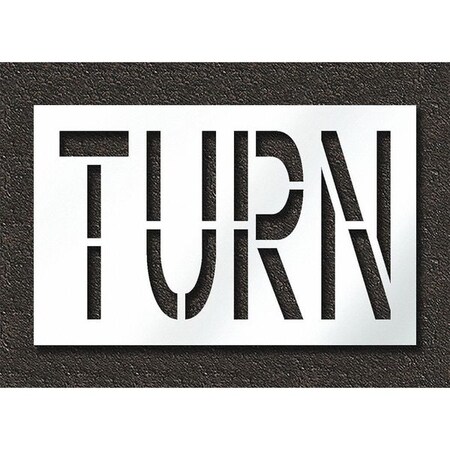 Pavement Stencil, Turn, STL-108-72419 MPN:STL-108-72419