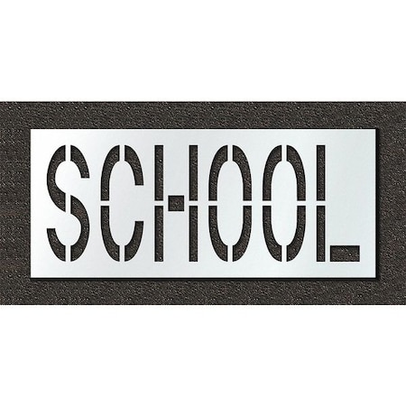Pavement Stencil, School, STL-108-72423 MPN:STL-108-72423