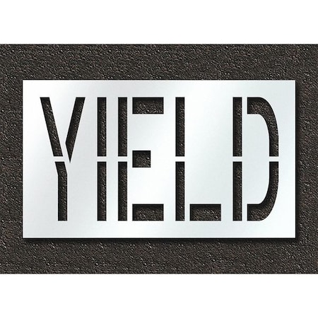 Pavement Stencil, Yield, STL-108-72426 MPN:STL-108-72426