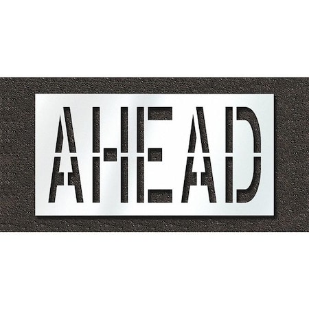 Pavement Stencil, Ahead, STL-108-72428 MPN:STL-108-72428