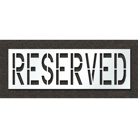 Pavement Stencil, Reserved, STL-108-72433 MPN:STL-108-72433