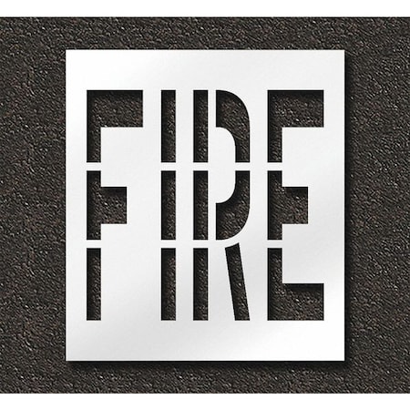 Pavement Stencil, Fire, STL-108-73601 MPN:STL-108-73601