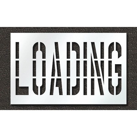 Pavement Stencil, Loading, STL-108-73612 MPN:STL-108-73612