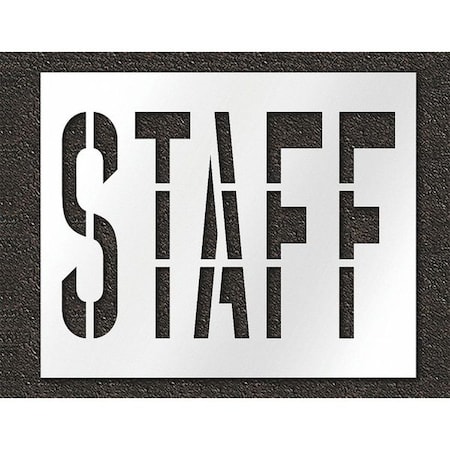 Pavement Stencil, Staff, STL-108-73613 MPN:STL-108-73613