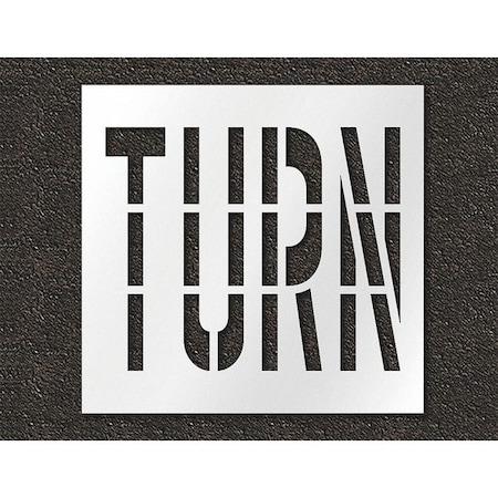 Pavement Stencil, Turn, STL-108-73619 MPN:STL-108-73619
