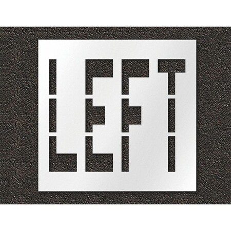 Pavement Stencil, Left, STL-108-73620 MPN:STL-108-73620