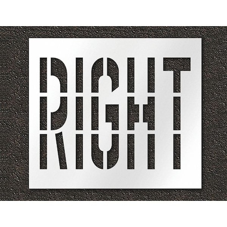 Pavement Stencil, Right, STL-108-73621 MPN:STL-108-73621