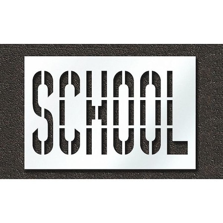 Pavement Stencil, School, STL-108-73623 MPN:STL-108-73623