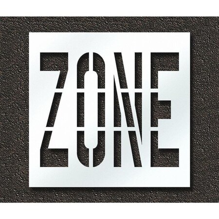 Pavement Stencil, Zone, STL-108-73624 MPN:STL-108-73624