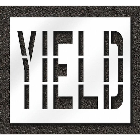 Pavement Stencil, Yield, STL-108-73626 MPN:STL-108-73626