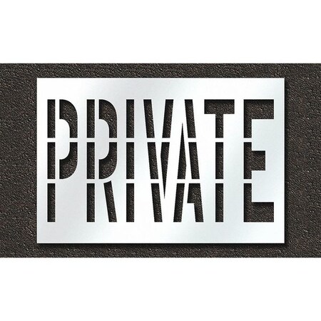 Pavement Stencil, Private, STL-108-73629 MPN:STL-108-73629