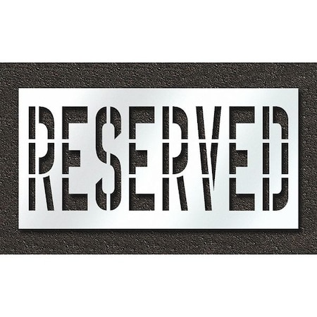 Pavement Stencil, Reserved, STL-108-73633 MPN:STL-108-73633