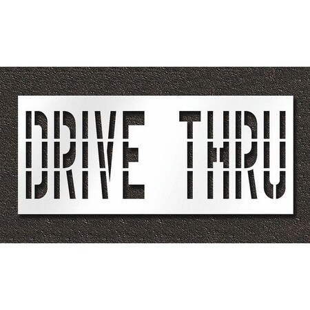 Pavement Stencil, Drive Thru, STL-108-73636 MPN:STL-108-73636