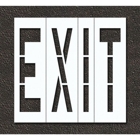 Pavement Stencil, Exit, STL-108-74805 MPN:STL-108-74805